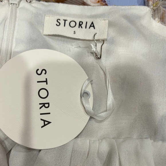 Storia Floral Square Neck Babydoll Mini Dress - Picture 6 of 6